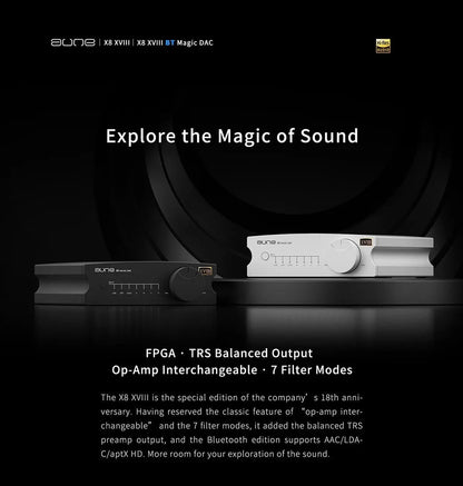 AUNE X8 XVIII Flagship Digital Audio Decoder HIFI Fever ES9038 DAC - The HiFi Cat