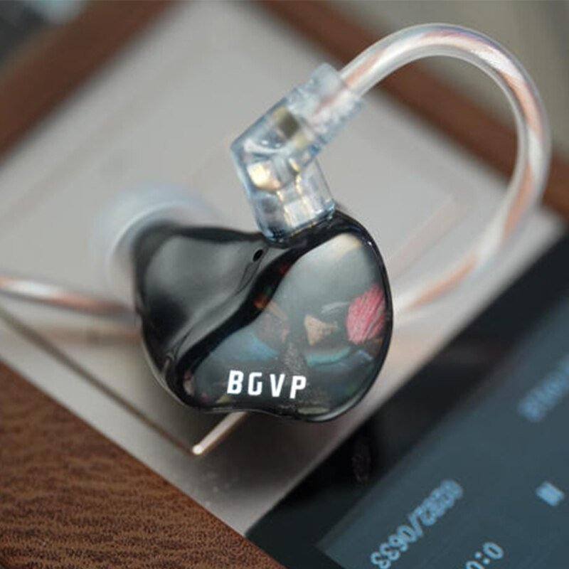 BGVP DH5 1DD+4BA Hybrid Wired Earphone In Ear Monitor Bass Sports Headphones - The HiFi Cat