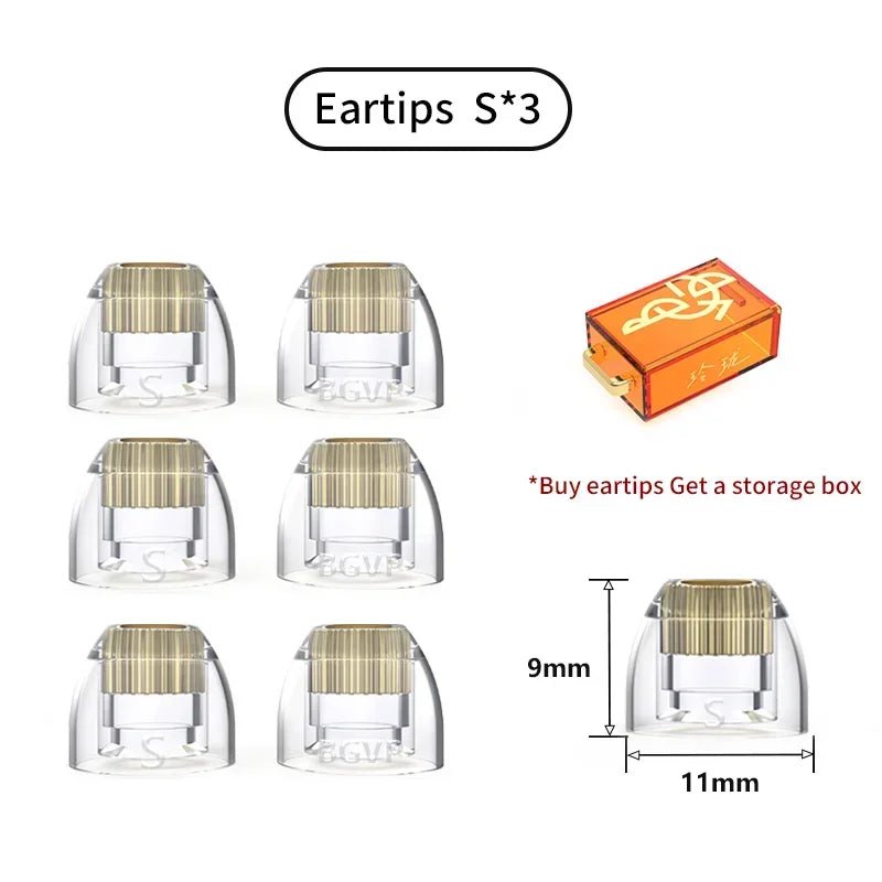 BGVP Exquisite Silicone Oxygen - Free Copper Eartips - The HiFi Cat