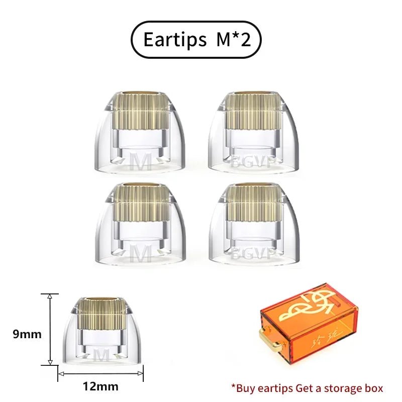 BGVP Exquisite Silicone Oxygen - Free Copper Eartips - The HiFi Cat