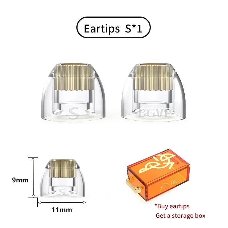 BGVP Exquisite Silicone Oxygen - Free Copper Eartips - The HiFi Cat