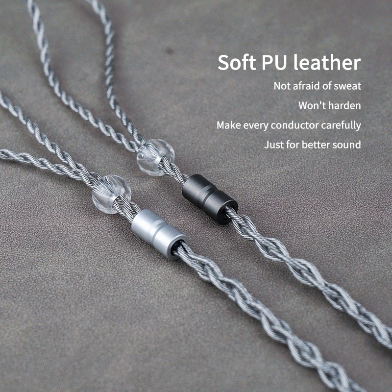 BGVP F5 MMCX Upgrade Cable 4 Strands 560 Cores Monocrystalline