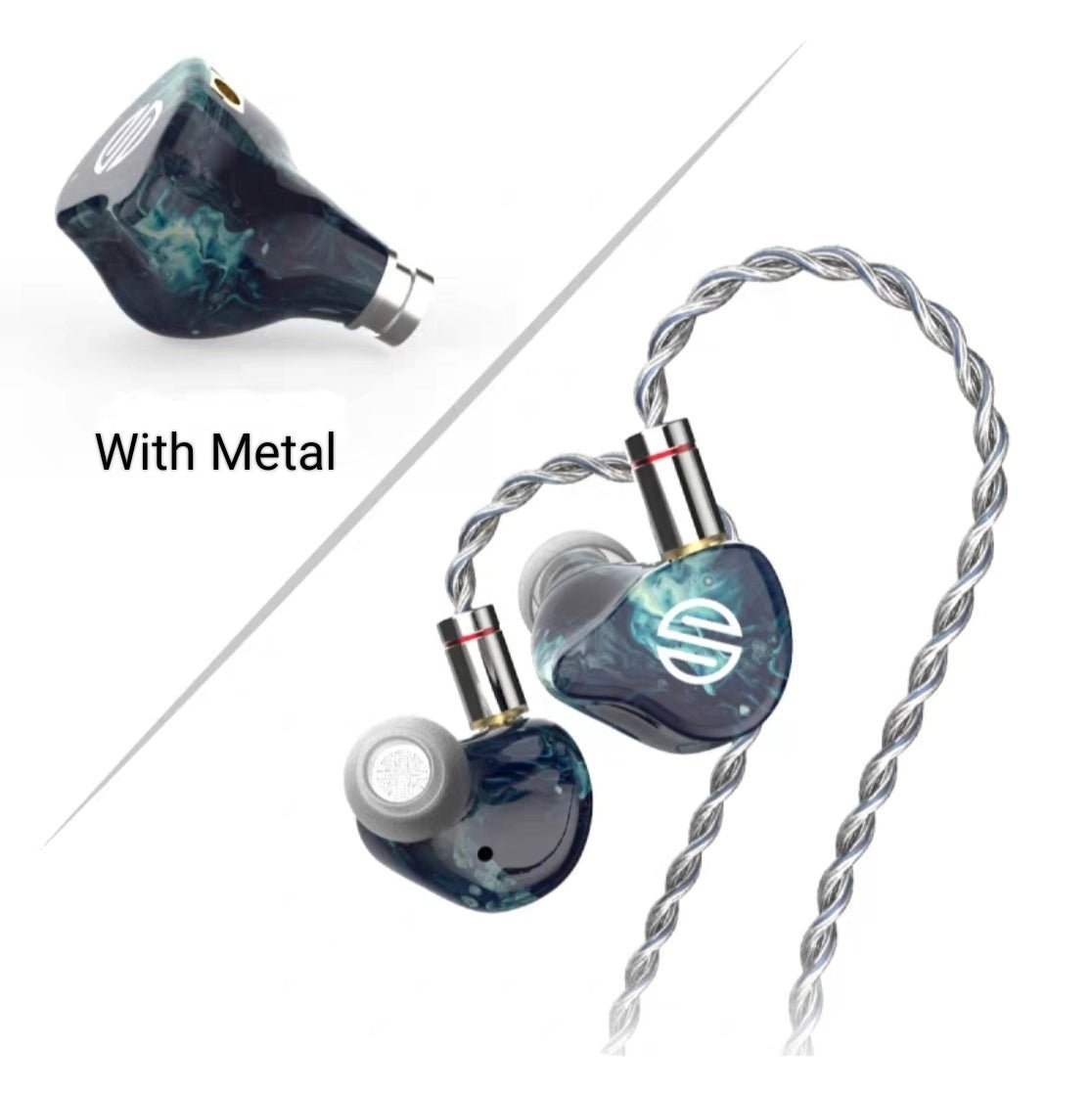 BGVP Phantom 8 Driver EST BCD Flagship In - Ear HIFI Monitor Earphones - The HiFi Cat