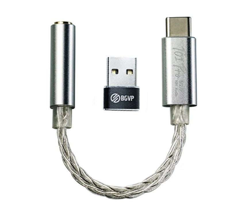 BGVP T01pro TypeC to 3.5mm Dac Decoding HiFi Earphone Amplifier - The HiFi Cat