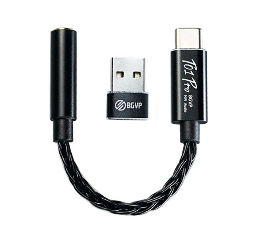 BGVP T01pro TypeC to 3.5mm Dac Decoding HiFi Earphone Amplifier - The HiFi Cat