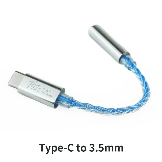 BGVP T01s Type - C to 3.5mm Audio Cable CX31993 chip USB DAC AMP Adapter - The HiFi Cat