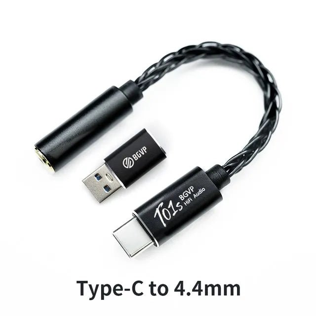 BGVP T01s Type - C to 3.5mm Audio Cable CX31993 chip USB DAC AMP Adapter - The HiFi Cat