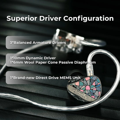 Binary EP321 World's First MEMS Tribrid IEM - 2DD+3BA+MEMS Direct Drive - The HiFi Cat