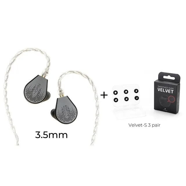 Binary × Gizaudio Chopin 1DD+3BA Hybrid in - Ear Monitors Earphones - The HiFi Cat