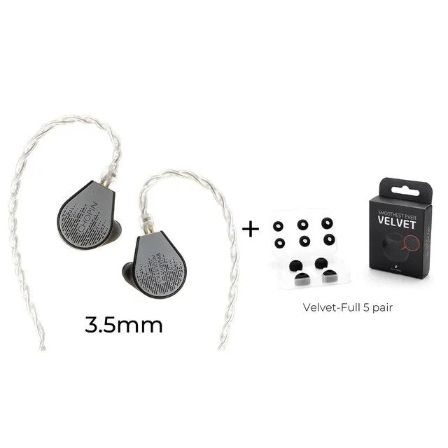 Binary × Gizaudio Chopin 1DD+3BA Hybrid in - Ear Monitors Earphones - The HiFi Cat