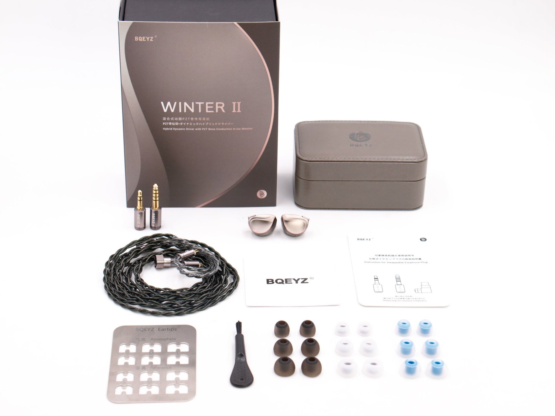 BQEYZ Winter II Hybrid Dynamic + PZT Bone - Conduction In - Ear Monitor - The HiFi Cat