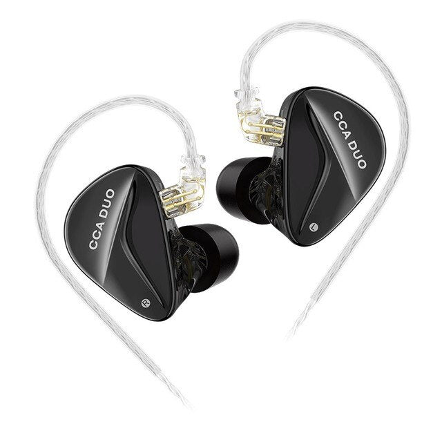 CCA DUO High - Performance In - Ear Monitor Dual - Dynamic Drivers Earbuds - The HiFi Cat