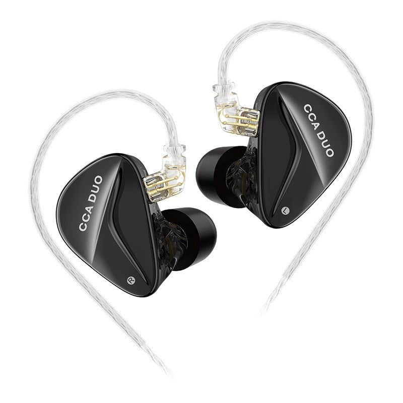 CCA DUO High - Performance In - Ear Monitor Dual - Dynamic Drivers Earbuds - The HiFi Cat