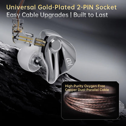 CCA Xyrra 1BA+1DD Dynamic Hybrid Driver HiFi In - Ear Monitors Earphones - The HiFi Cat