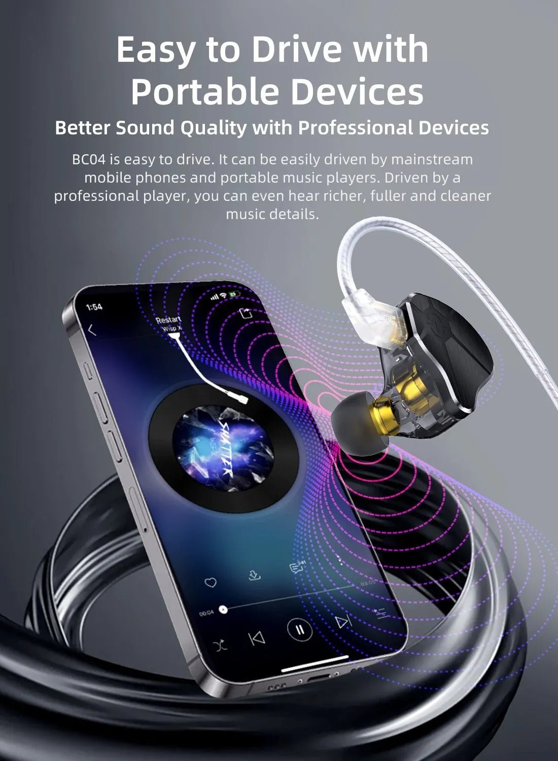 CCZ BC04 10MM Hybrid DD+BA High Dynamic Music Earphones IEM – The CCZ BC04 10MM Hybrid DD+BA High Dynamic Music Earphones IEM – The