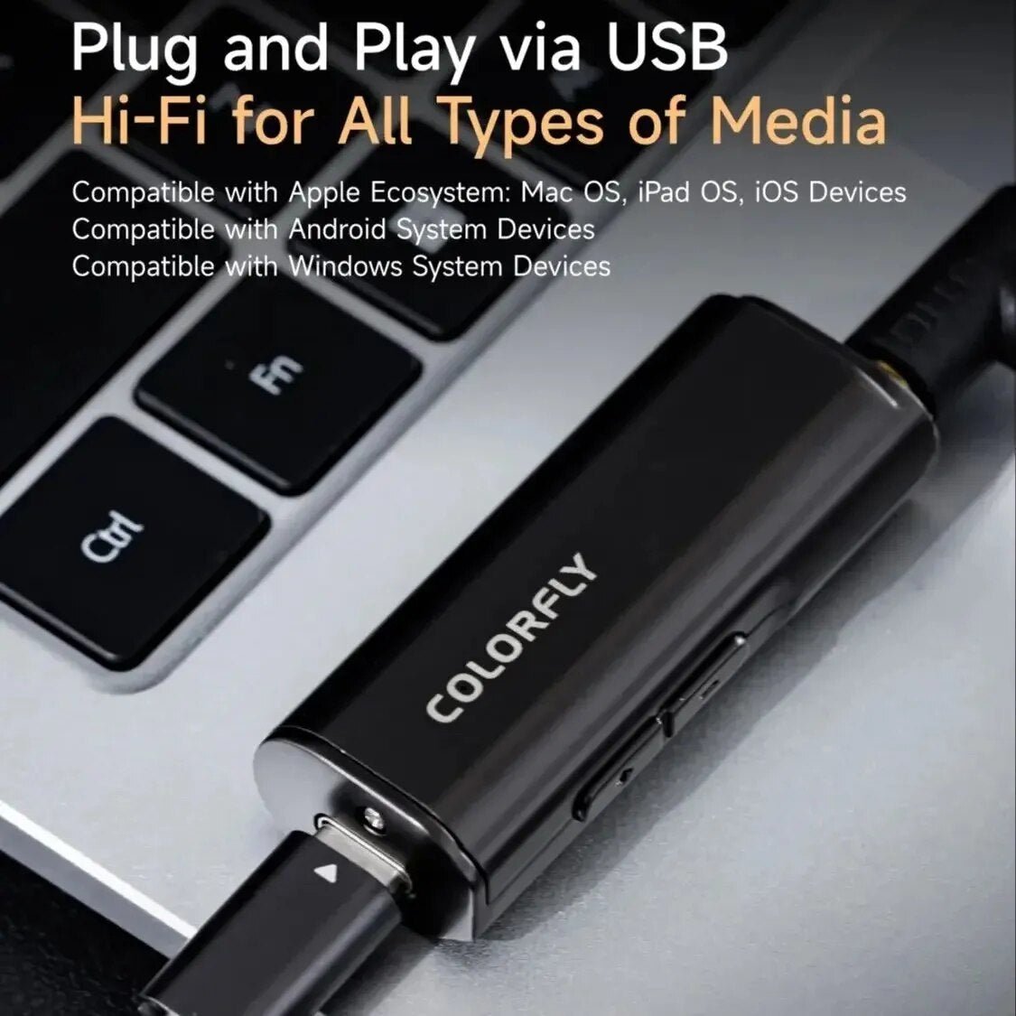 COLORFLY CDA-M1P Portable AK4493SEQ 3.5+4.4mm USB DAC/AMP Headphone  Amplifier