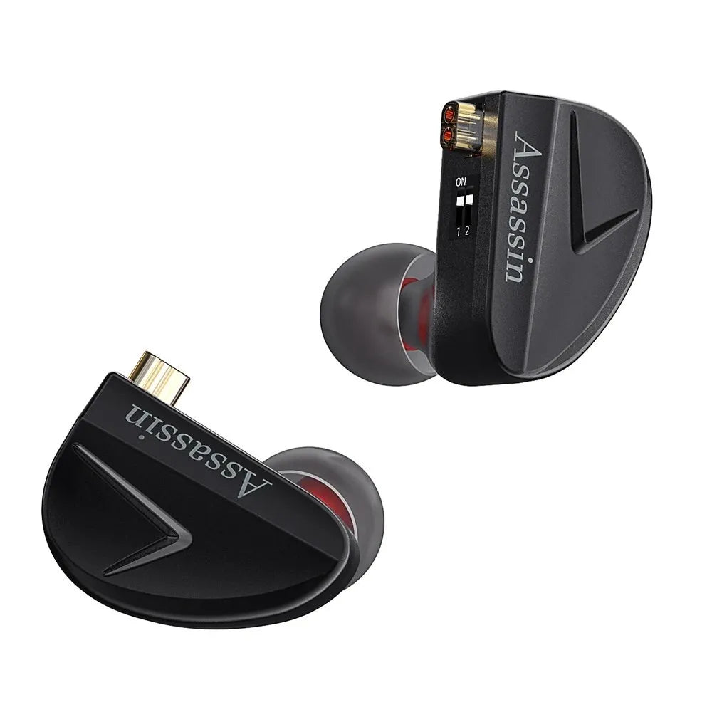 CVJ Assassin 1DD + 1BA + 1 Vibration triple unit Hybrid gaming in Ear Earphones - The HiFi Cat