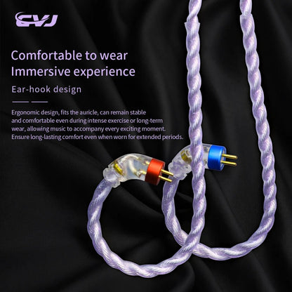 CVJ - Flora Silver - Plated Wired Headphone Upgrade Cable with 4.4mm Plug - The HiFi Cat