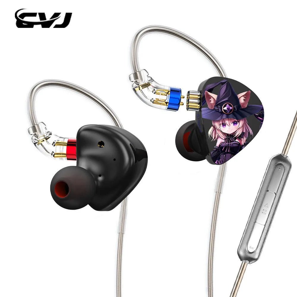 CVJ Nightelf Dual - channel three - unit 3.5mm metal plug in ear earphones - The HiFi Cat