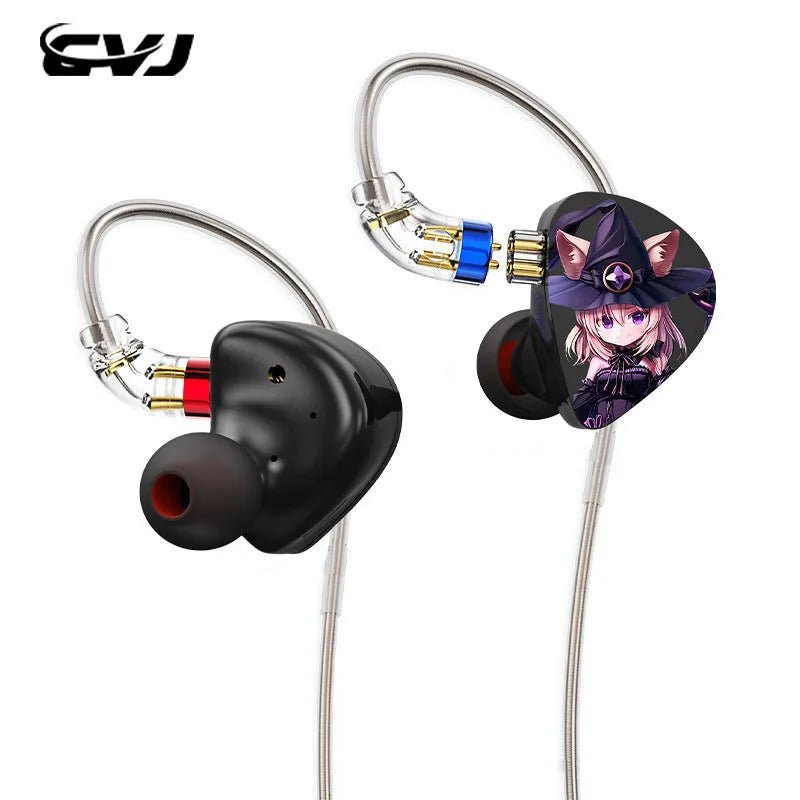 CVJ Nightelf Dual - channel three - unit 3.5mm metal plug in ear earphones - The HiFi Cat