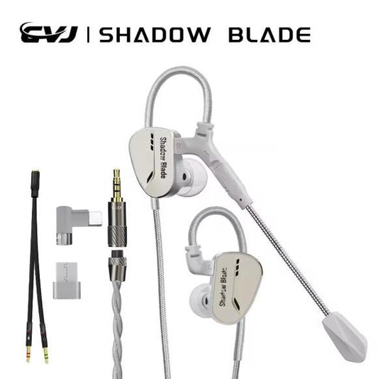 CVJ Shadow Blade 1DD+1 Vibration Switch In Ear Earphones - The HiFi Cat