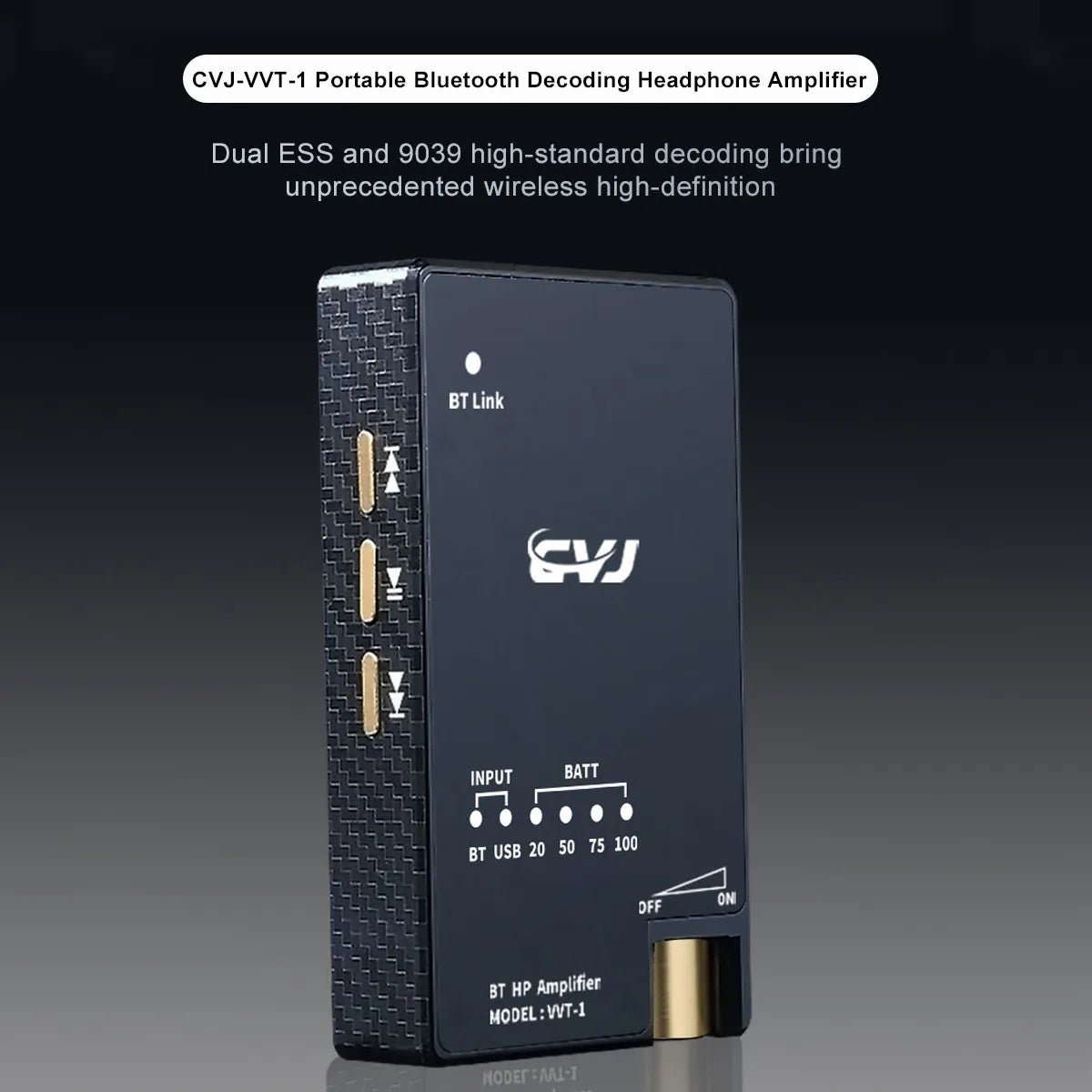 CVJ VVT - 1 Portable BT Dual ESS9039Q2M Dac and Headphone Amplifier - The HiFi Cat