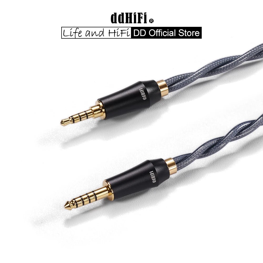 ddHiFi BC150B - MV Double Shielded Silver Headphones Cable for Sony MDR - MV1 - The HiFi Cat