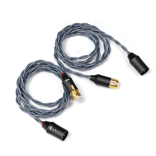 ddHiFi BC30XLR Balanced XLR 3Pin Female Input/Male Output Plugs Shielding Signal Cable - The HiFi Cat