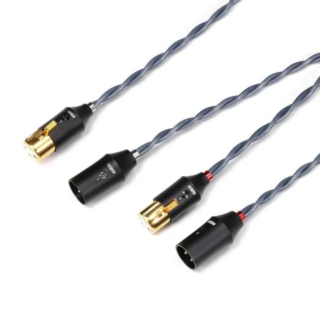 ddHiFi BC30XLR Balanced XLR 3Pin Female Input/Male Output Plugs Shielding Signal Cable - The HiFi Cat