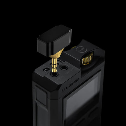 ddHiFi DJ44Gold 4.4mm to 3.5mm Adapter Black Gold Edition - The HiFi Cat