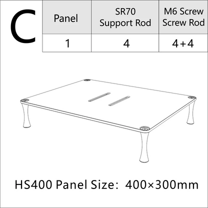 ddHiFi HS400 HiFi Display Stand for Desktop DAC Amp - The HiFi Cat