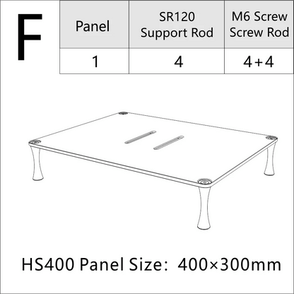 ddHiFi HS400 HiFi Display Stand for Desktop DAC Amp - The HiFi Cat