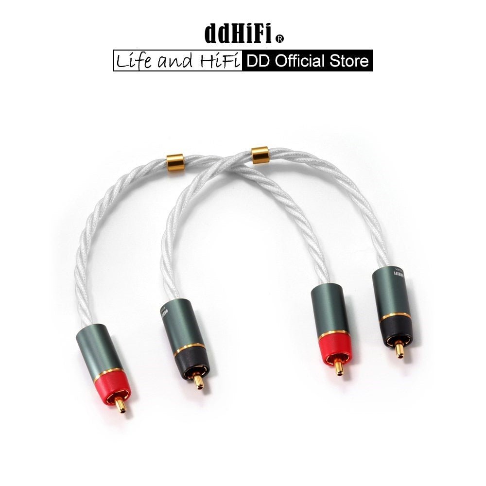 ddHiFi RC20A RCA Signal Cable with PCOCC Conductor for Connecting DACs - The HiFi Cat