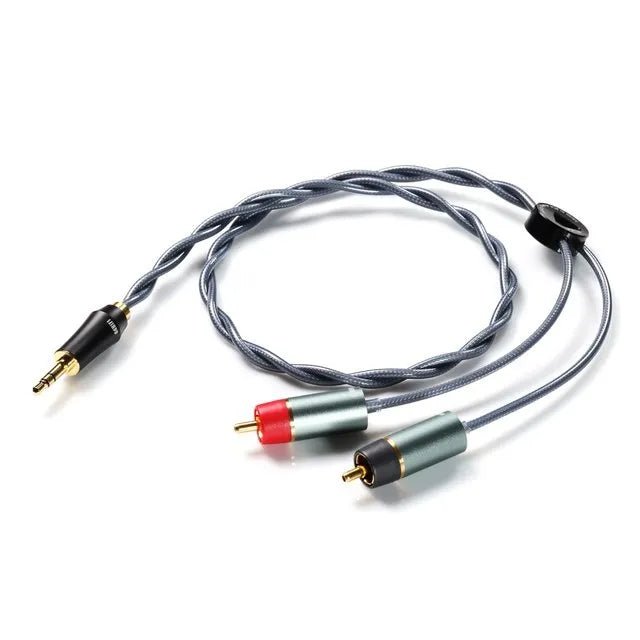 DDHiFi RC30A RC30B RC40A Shielded Silver RCA Cables for Desktop Systems - The HiFi Cat