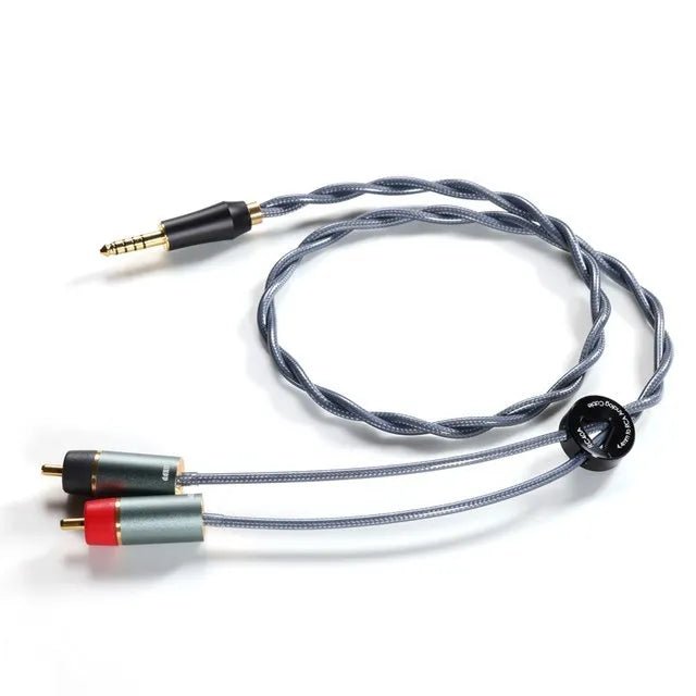 DDHiFi RC30A RC30B RC40A Shielded Silver RCA Cables for Desktop Systems - The HiFi Cat