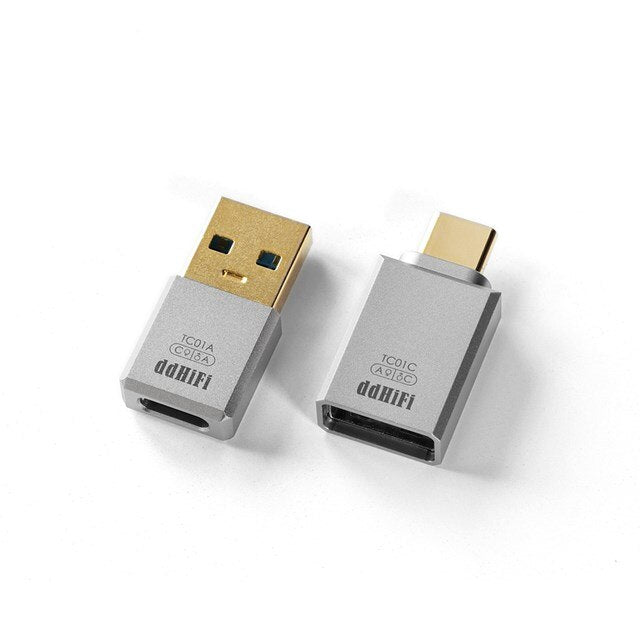 ddHiFi TC01A and TC01C HiFi Quality USB - A to USB - C Adapter Converter - The HiFi Cat