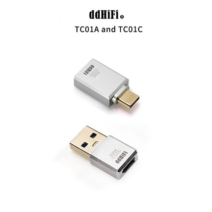 ddHiFi TC01A and TC01C HiFi Quality USB - A to USB - C Adapter Converter - The HiFi Cat