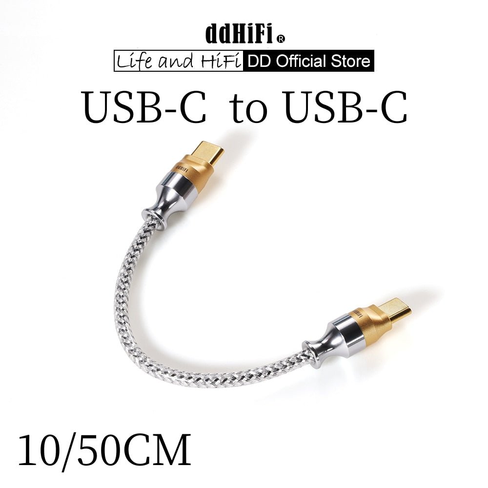 ddHiFi TC07S Nyx Series TypeC USB OTG HiFi Earphones Cable USB - C Headphone Adapter - The HiFi Cat