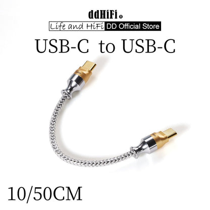 ddHiFi TC07S Nyx Series TypeC USB OTG HiFi Earphones Cable USB - C Headphone Adapter - The HiFi Cat