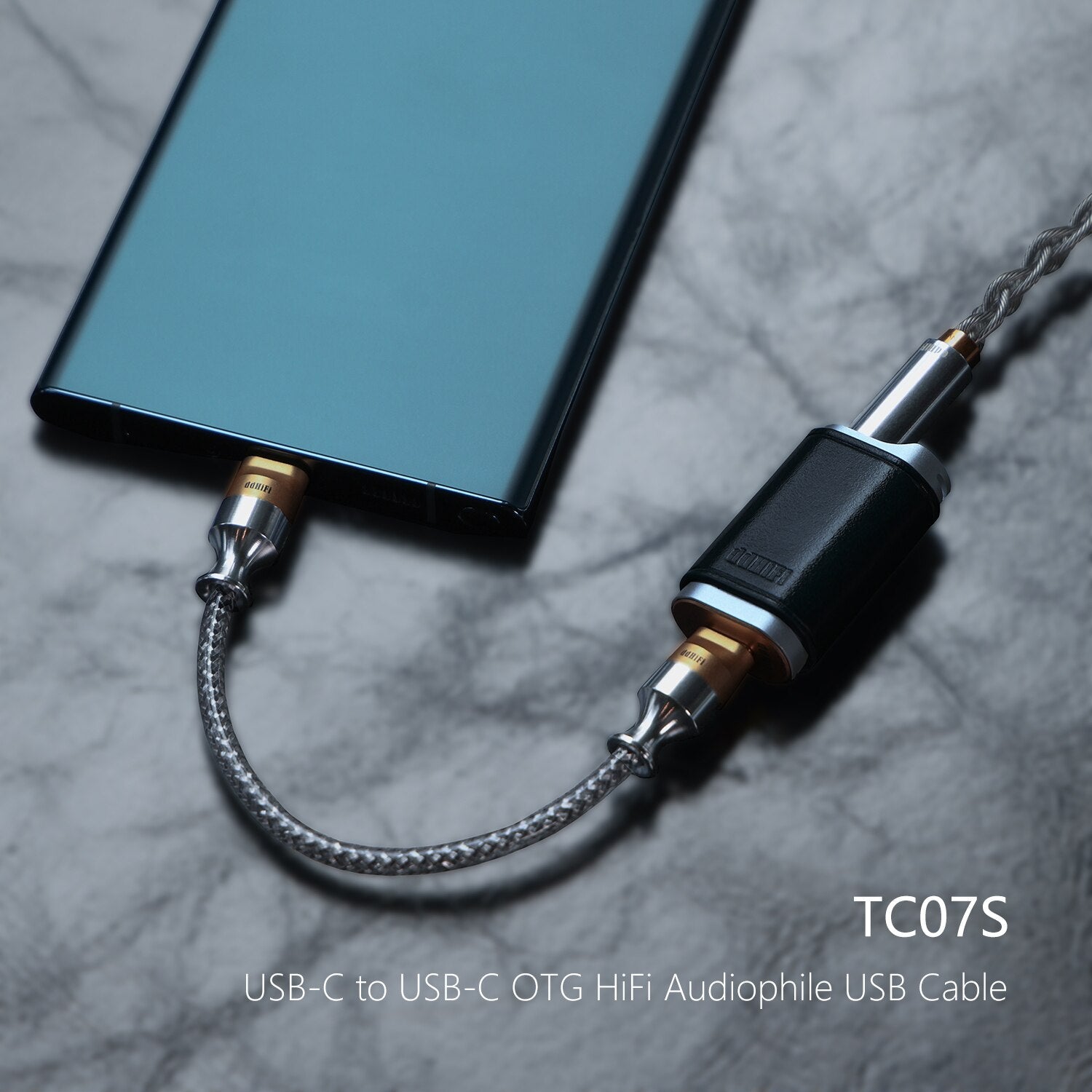 ddHiFi TC07S Nyx Series TypeC USB OTG HiFi Earphones Cable USB - C Headphone Adapter - The HiFi Cat