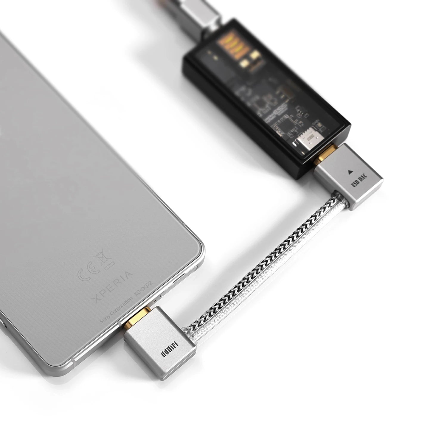 ddHiFi TC09L USB - C to USB - C L - Shaped OTG Cable - The HiFi Cat