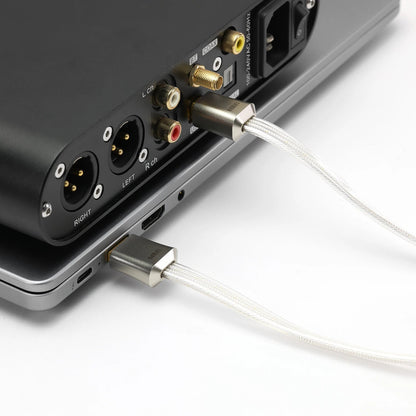 ddHiFi TC19BA (Comet) Flagship Pure Silver USB - B to USB - A OTG Digital Signal Cable - The HiFi Cat