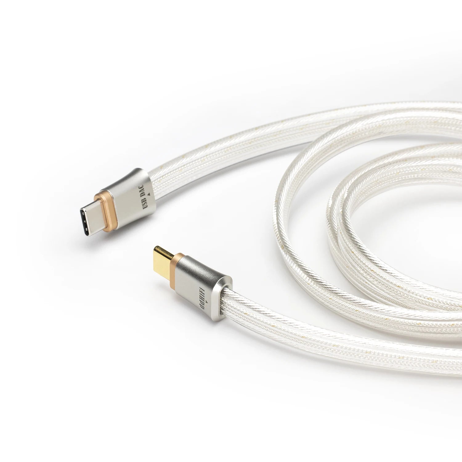 ddHiFi TC19CC (Comet) Flagship Pure Silver USB - C to USB - C OTG Digital Signal Cable - The HiFi Cat