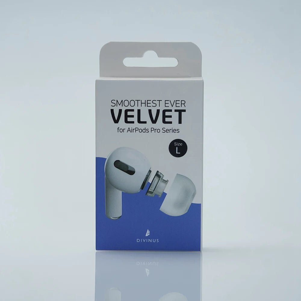 Divinus Velvet Eartips For AirPods Pro Series For 3mm - 5mm Nozzle - The HiFi Cat