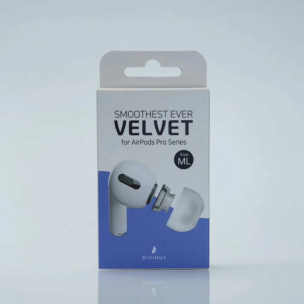 Divinus Velvet Eartips For AirPods Pro Series For 3mm - 5mm Nozzle - The HiFi Cat