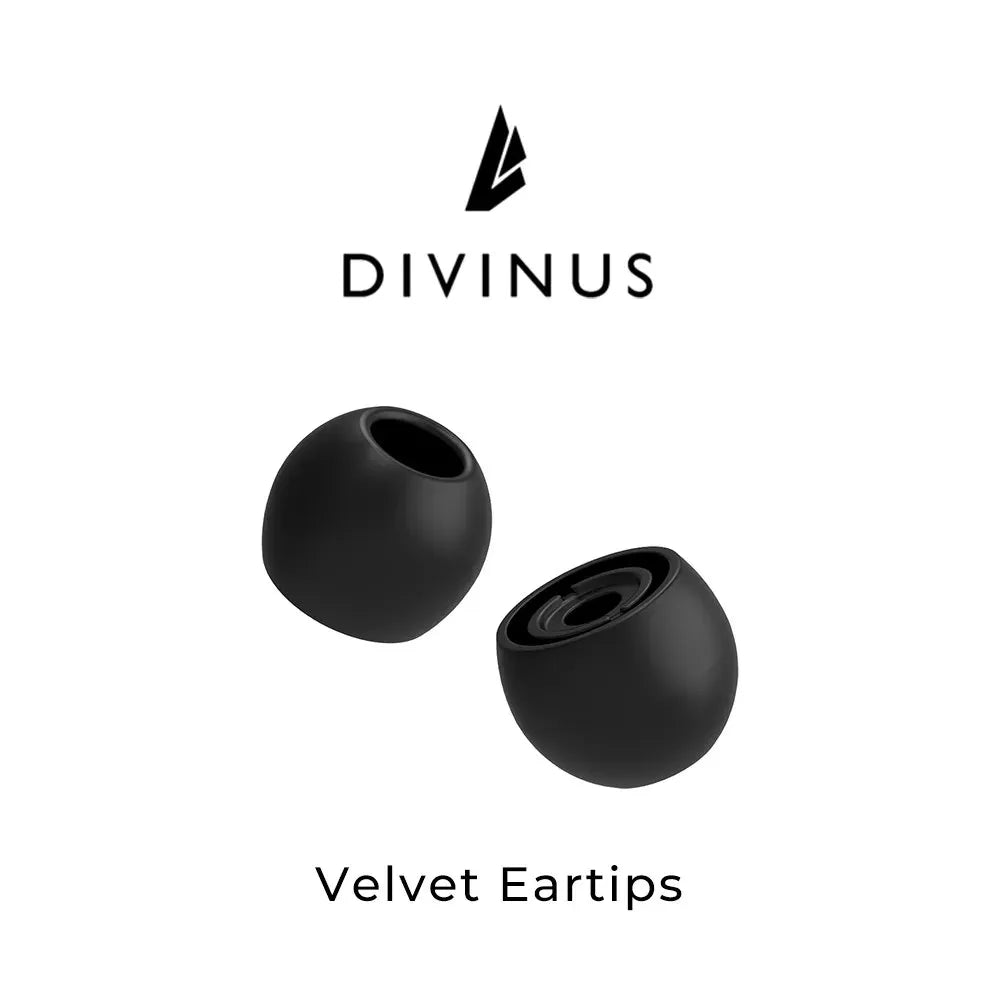 Divinus Velvet Silicone Nozzle Size 3 - 5mm Earphones Ear Tips - The HiFi Cat