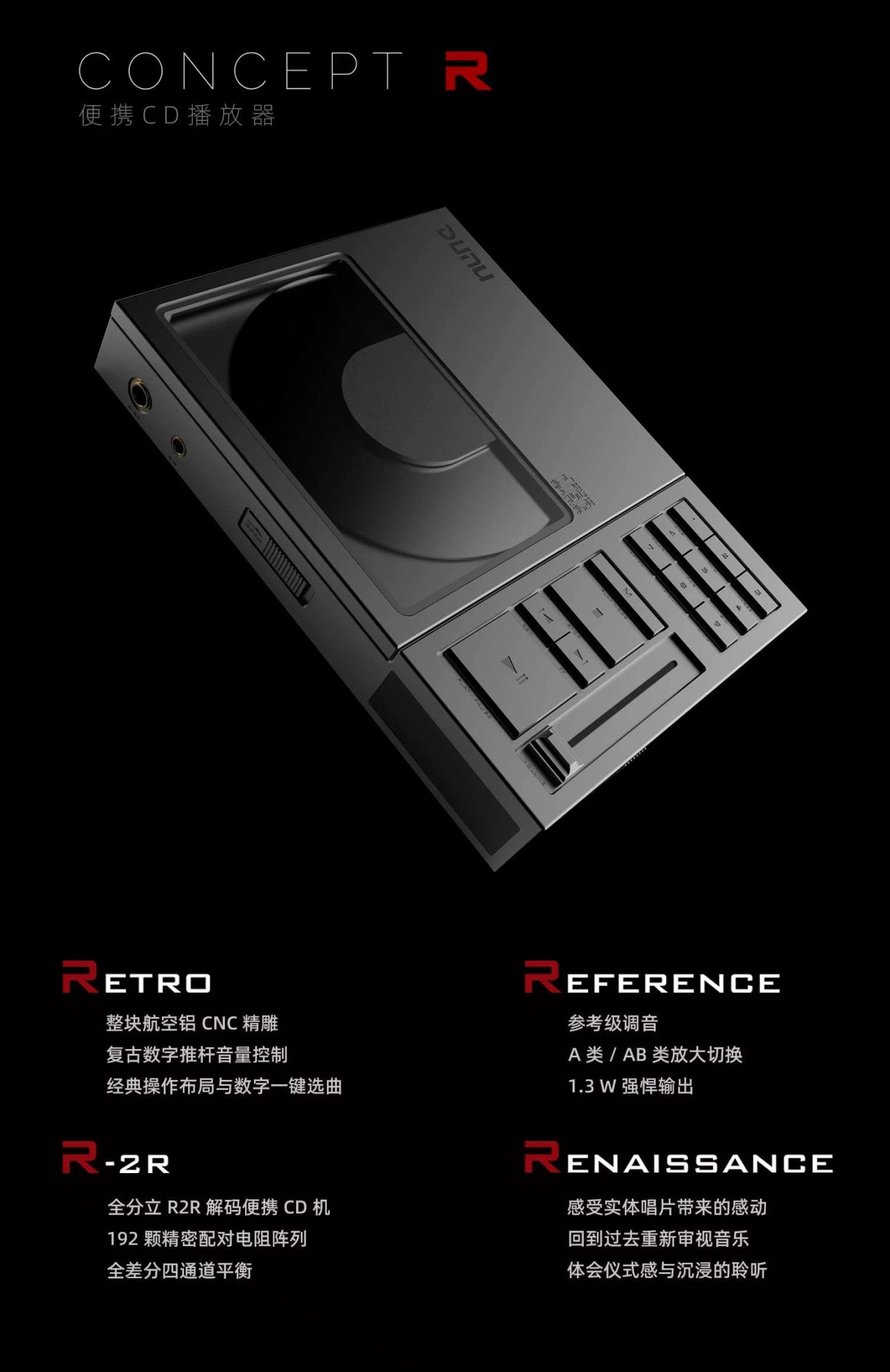 DUNU CONCEPT R Portable R2R CD Player - The HiFi Cat