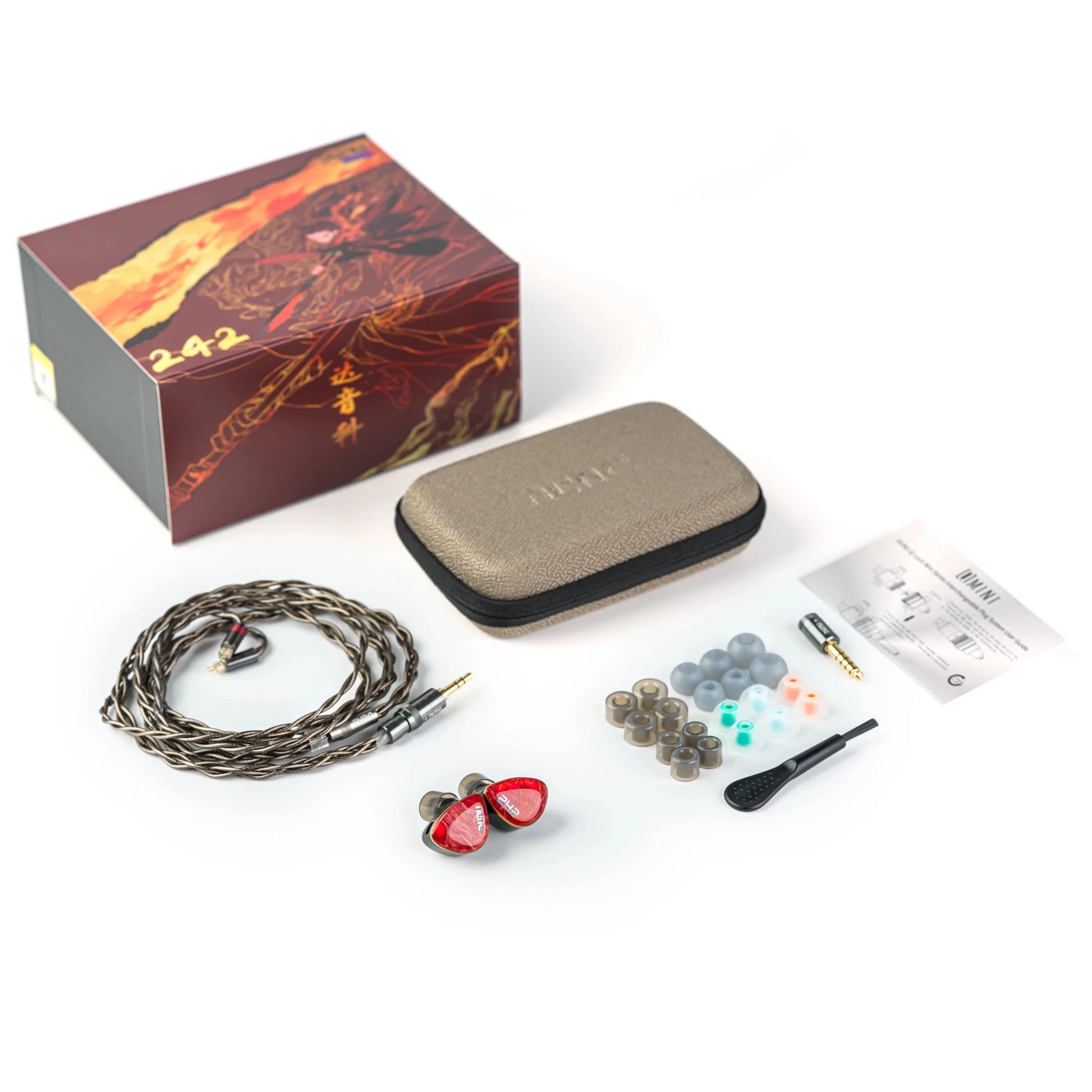 DUNU DN - 242 Tribrid IEM | 2DD + 4BA + 2 Planar | 8 - Driver | Q - Lock Mini - The HiFi Cat