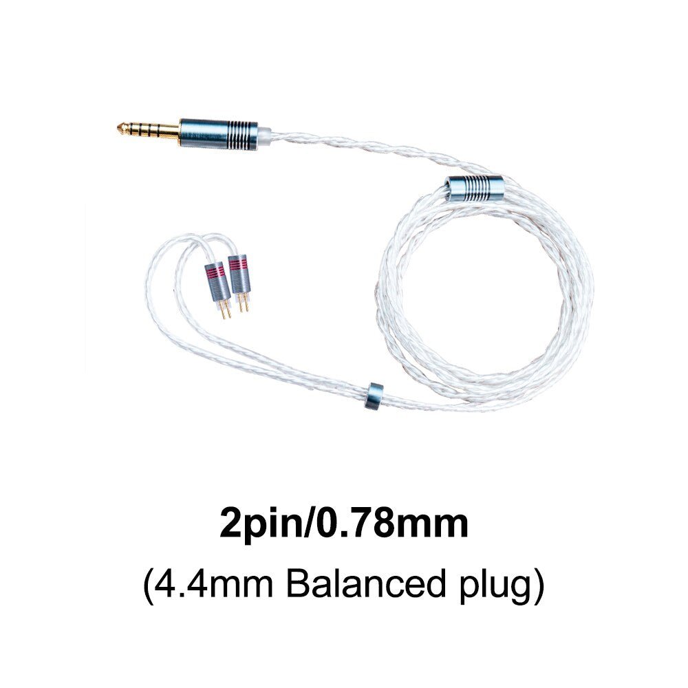 DUNU DUW01 Upgrade Earphone Cable with OFC High - Purity Silver - plated Litz Wires MMCX/0.78mm 2 Pin Connector - The HiFi Cat