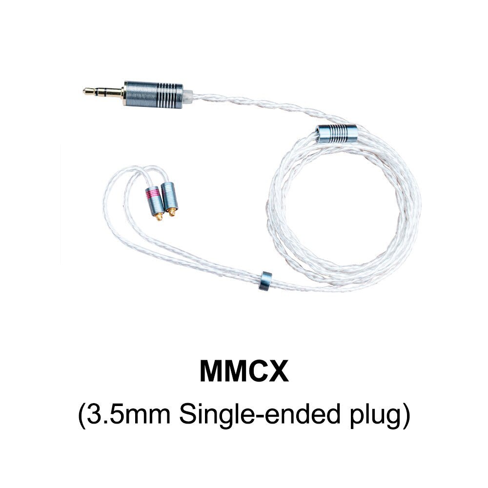 DUNU DUW01 Upgrade Earphone Cable with OFC High - Purity Silver - plated Litz Wires MMCX/0.78mm 2 Pin Connector - The HiFi Cat